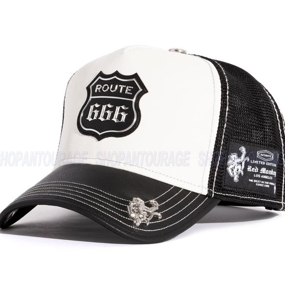 Red Monkey Route 666 New Limited Edition Unisex Trucker Hat Cap RM1464 | 2 Color - Picture 7 of 16